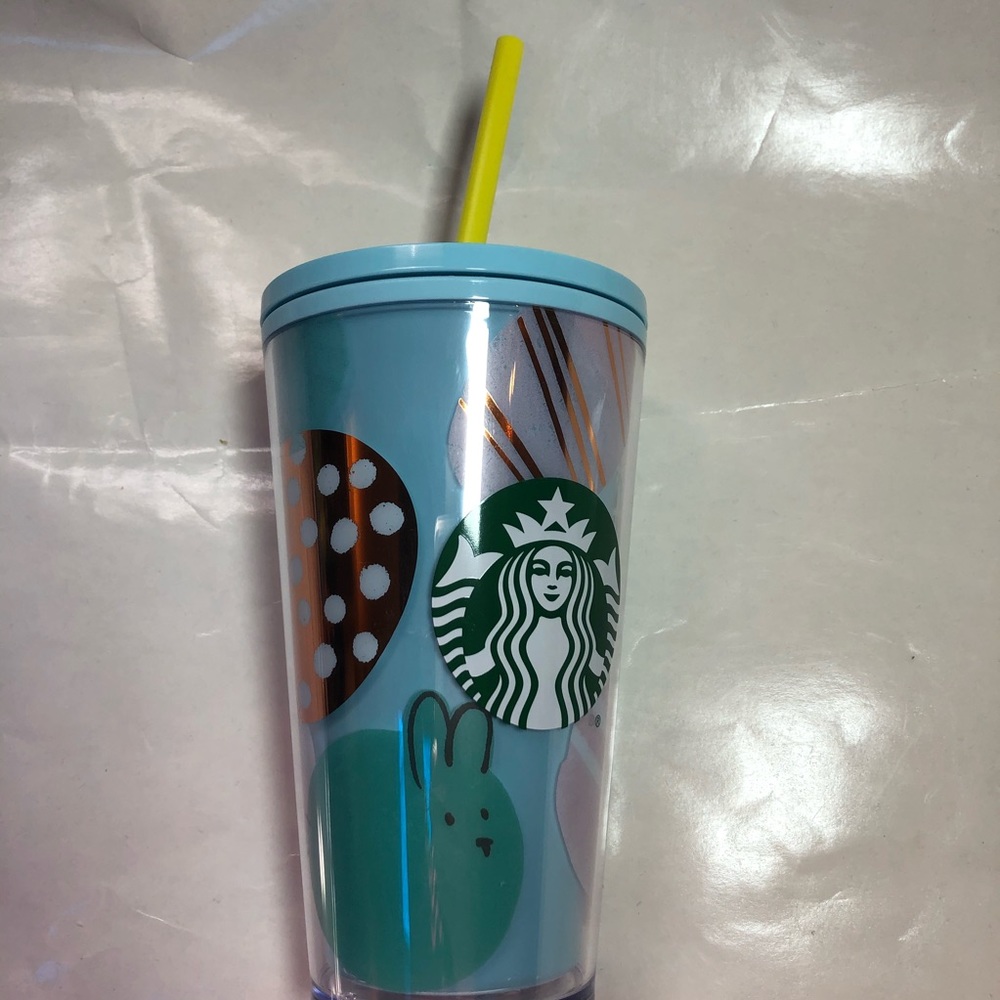 Starbucks 2020 Spring Easter Cold Cup Tumbler Blue